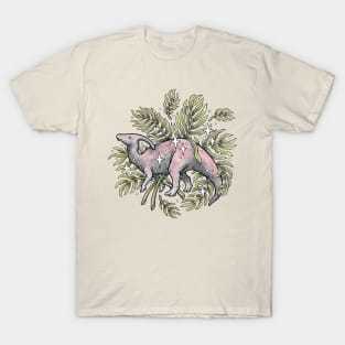 Parasaurolophus + Palms Botanical Dinosaur T-Shirt